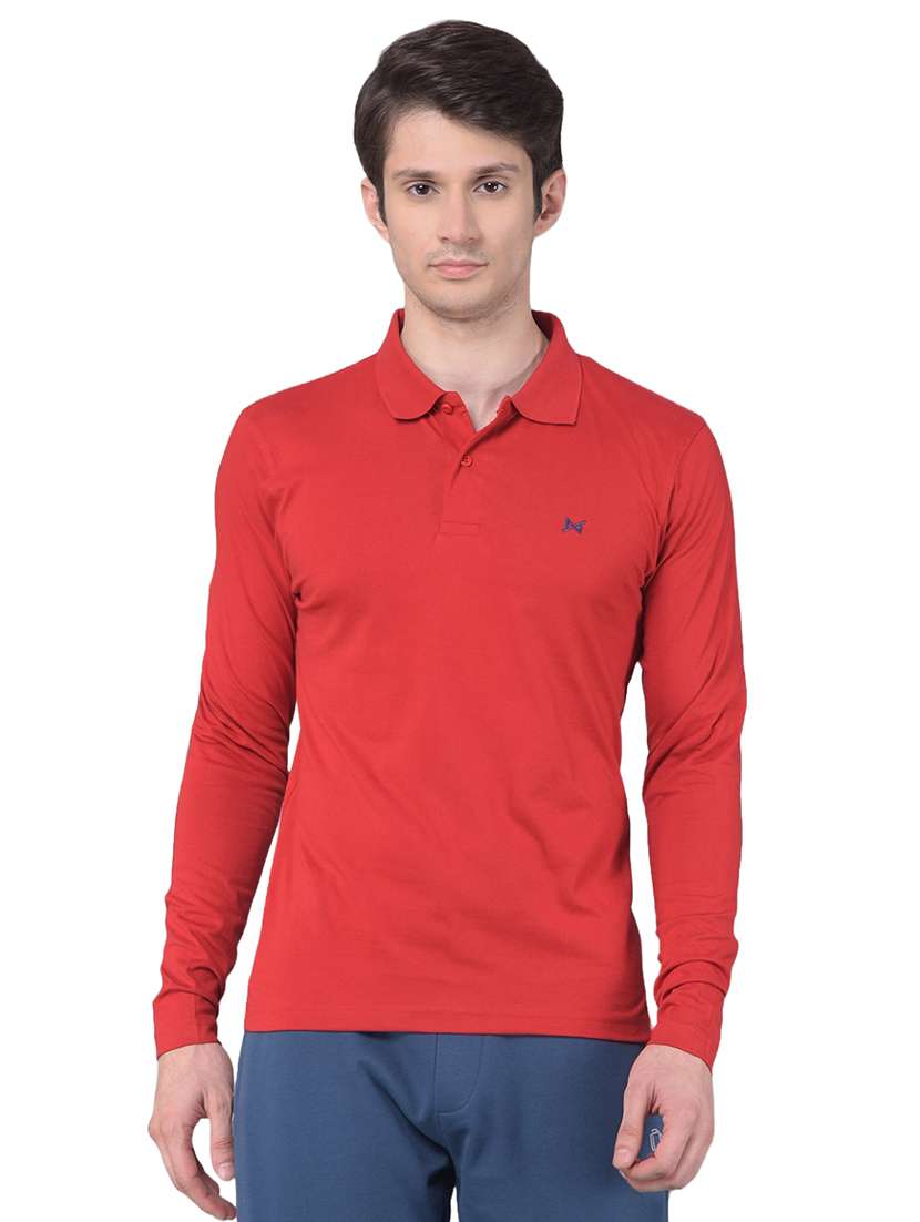 men solid long sleeve t-shirt