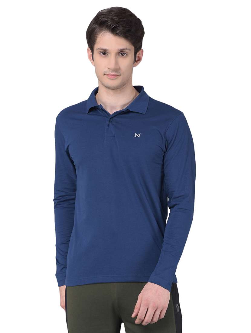 men solid long sleeve t-shirt