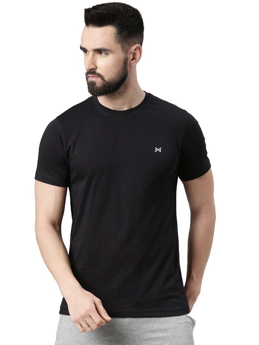 men solid short sleeve t-shirt