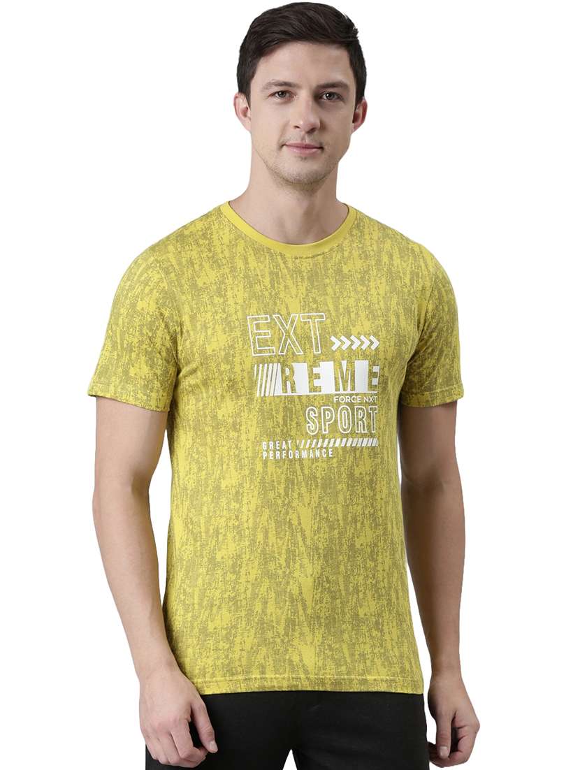 men printed round neck t-shirt