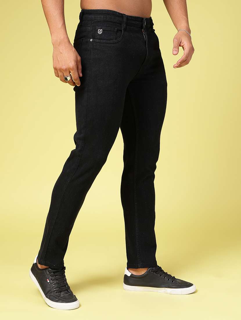 men plain slim fit denim jeans - 21577200 -  Standard Image - 2
