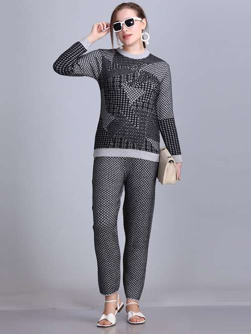 women self design winter co-ord set - 21577247 -  Standard Image - 0