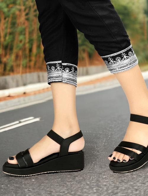 women black platforms wedge - 21577297 -  Standard Image - 0
