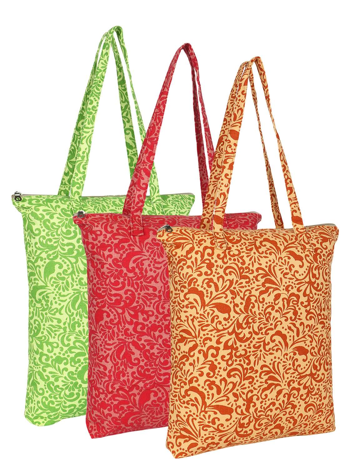multi colored printed totes bag combo