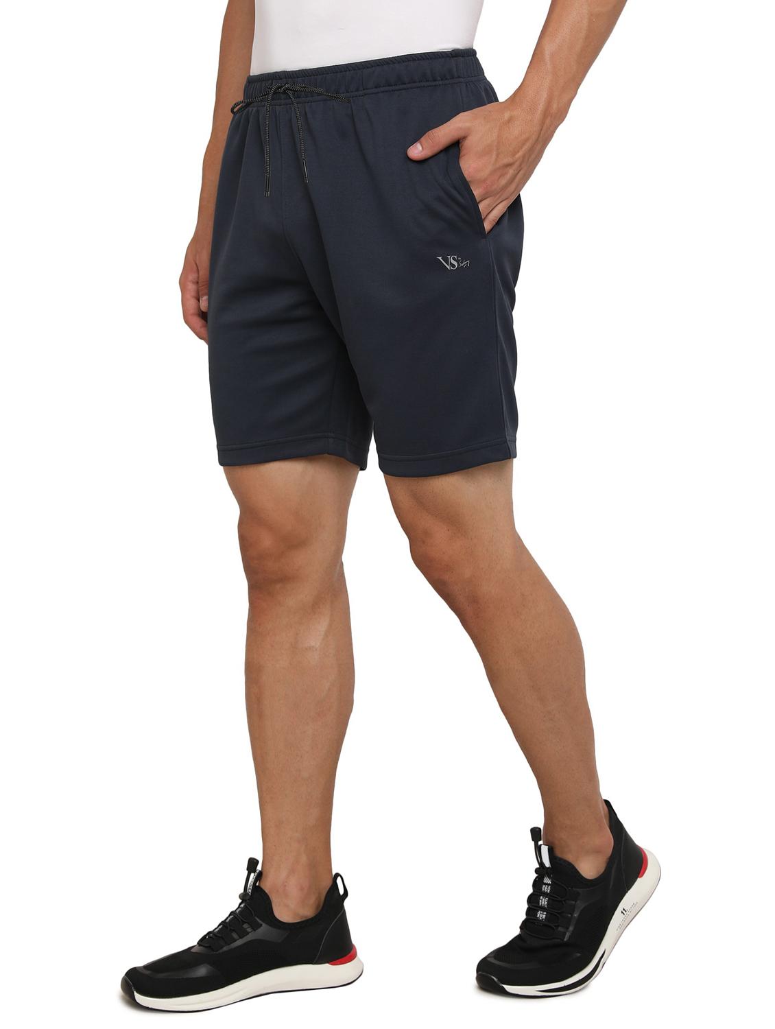men regular fit plain mid rise shorts - 21577330 - Standard Image - 2