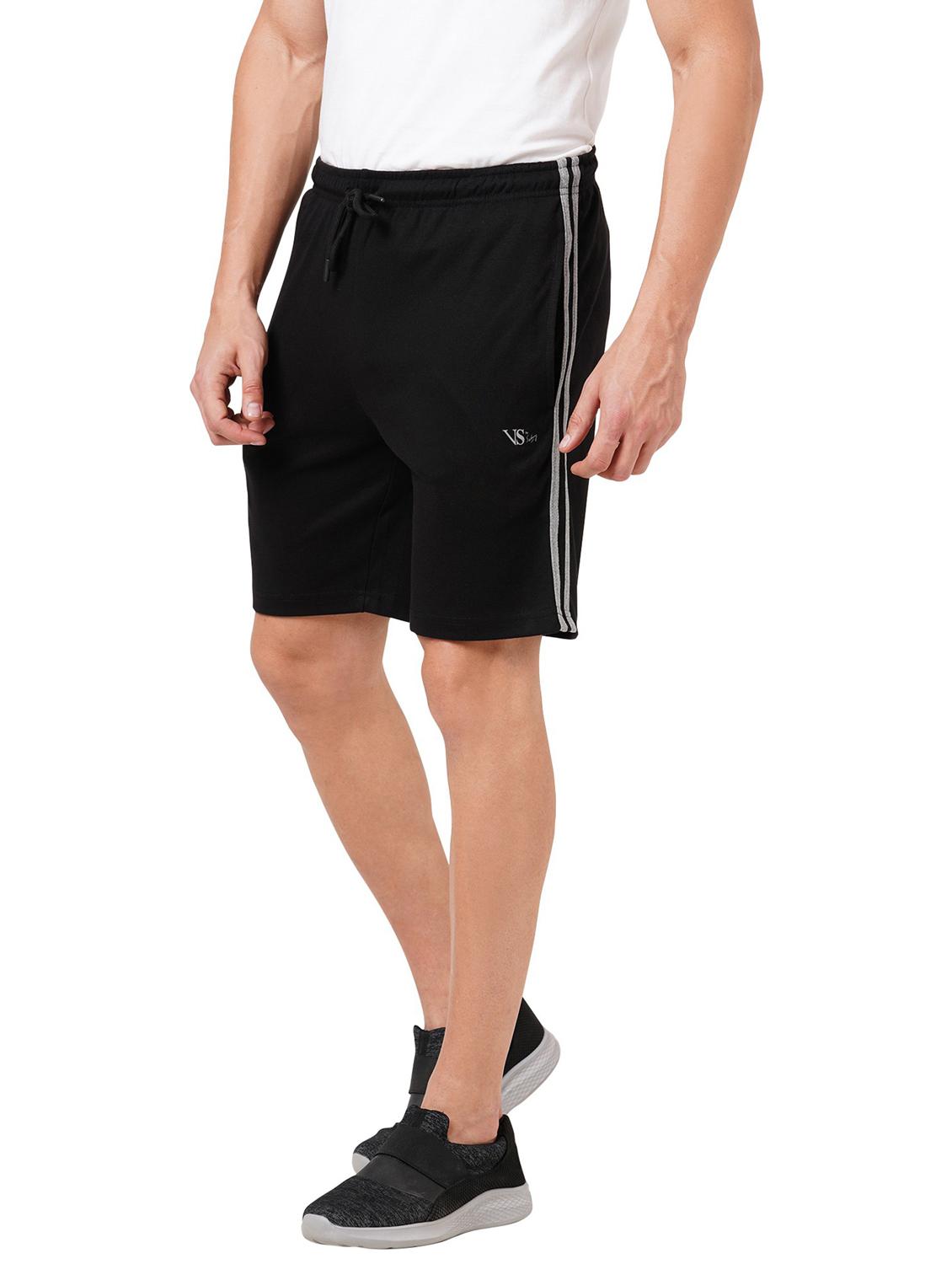 men regular fit plain mid rise shorts - 21577331 - Standard Image - 2