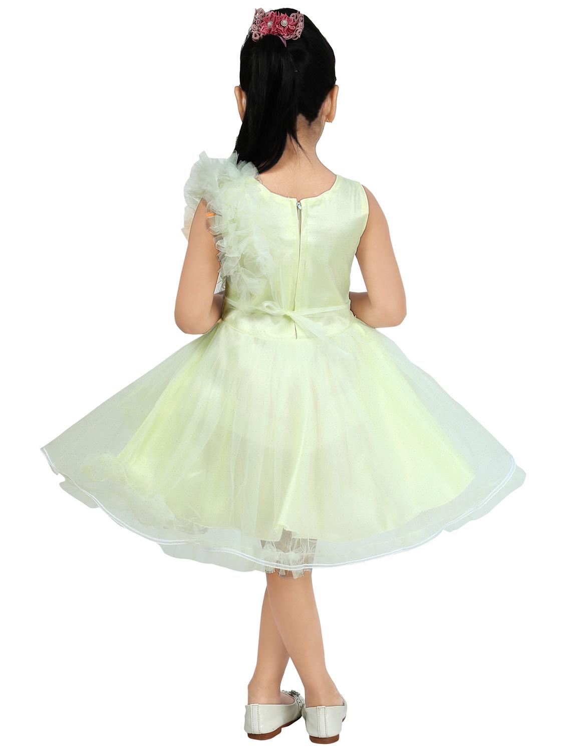 girls glitter detailed sleeveless frock - 21577425 - Standard Image - 2