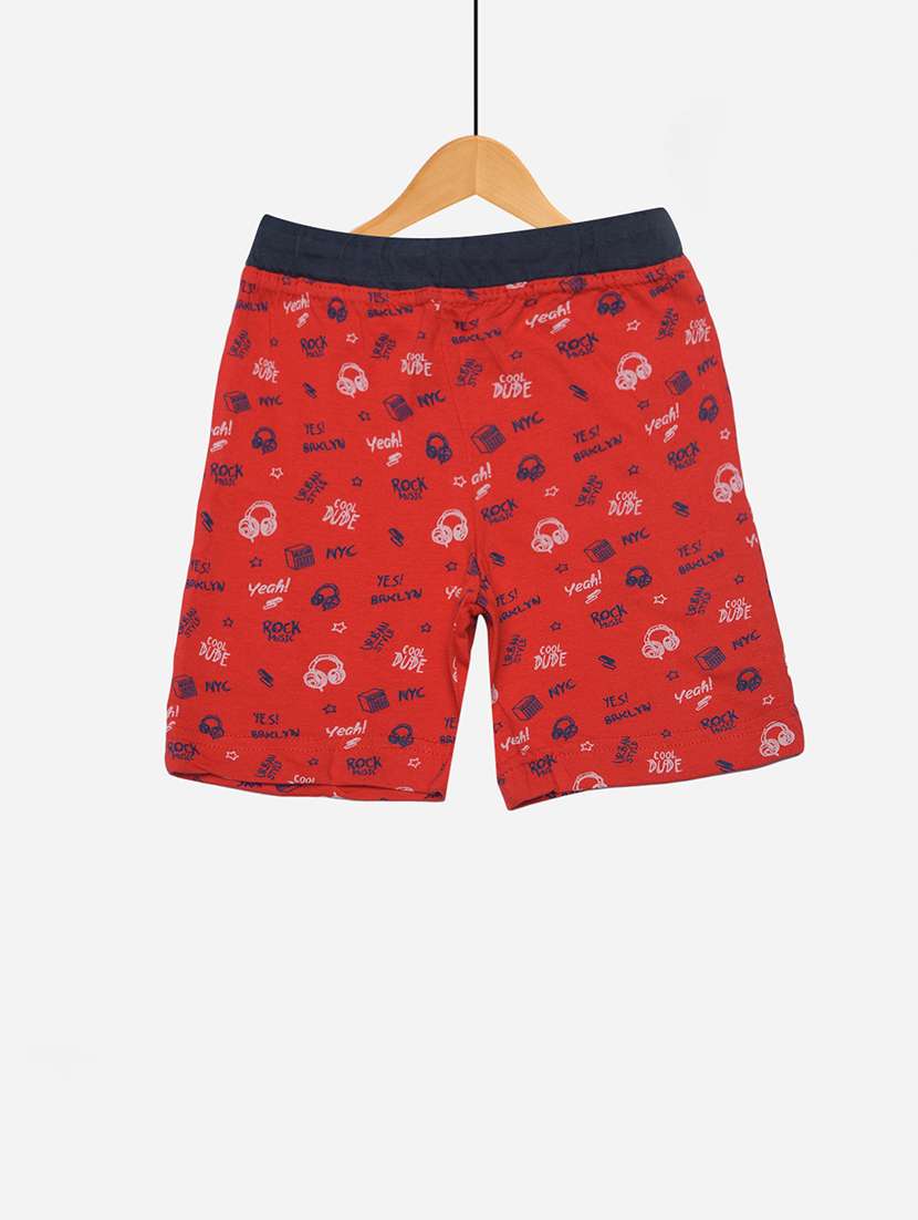 boys printed drawstring loungwear shorts  - 21577663 -  Standard Image - 2