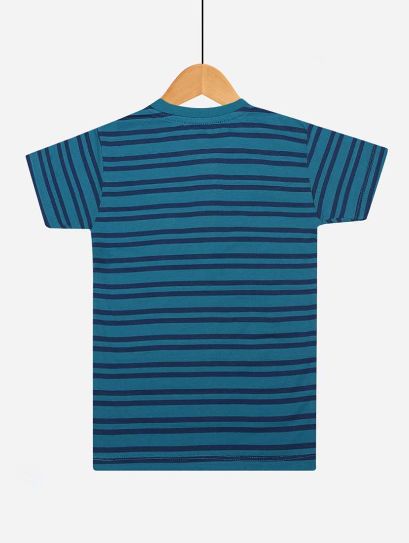 boys pack of 3 striped henley neck t-shirt with single pocket - 21577802 -  Standard Image - 2
