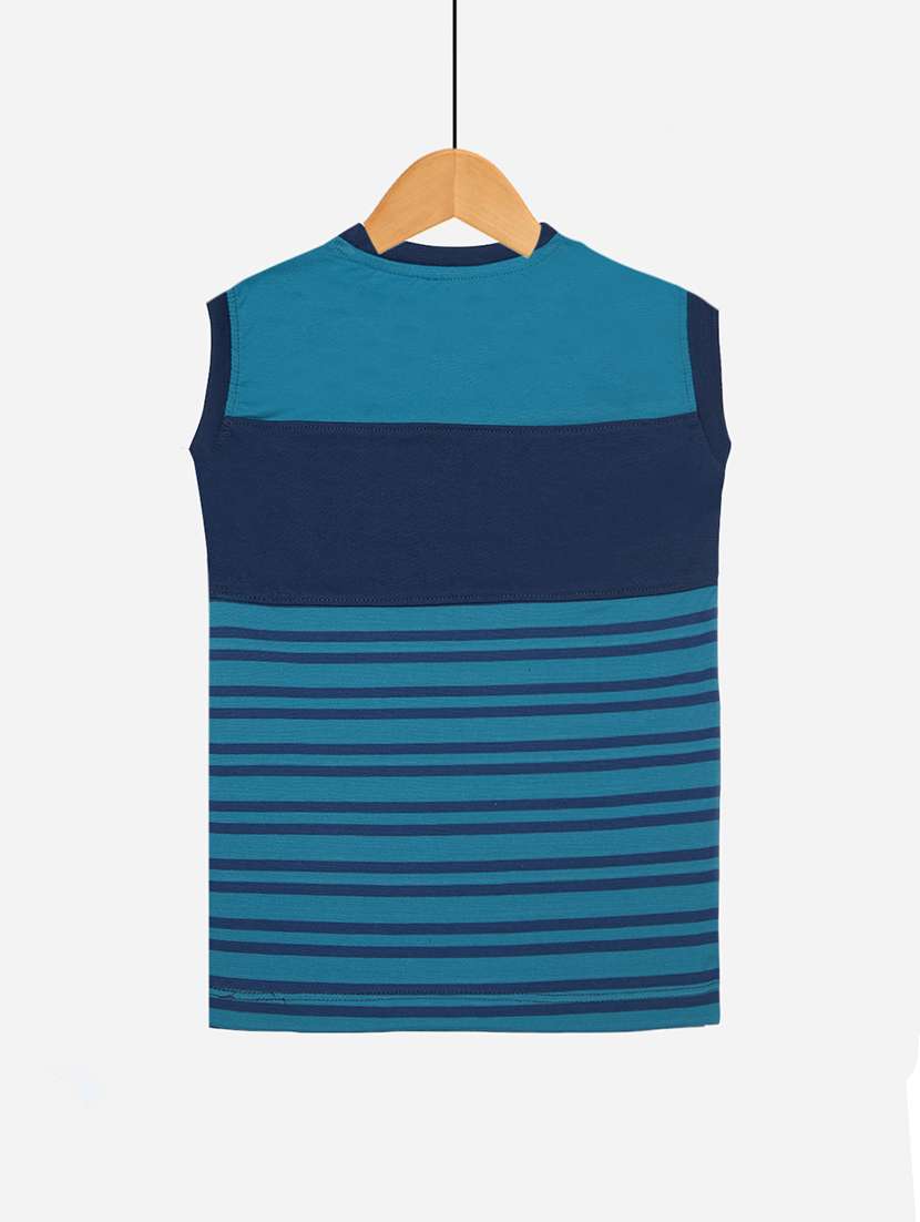 boys pack of 2 striped sleeveless t-shirt - 21577879 -  Standard Image - 2