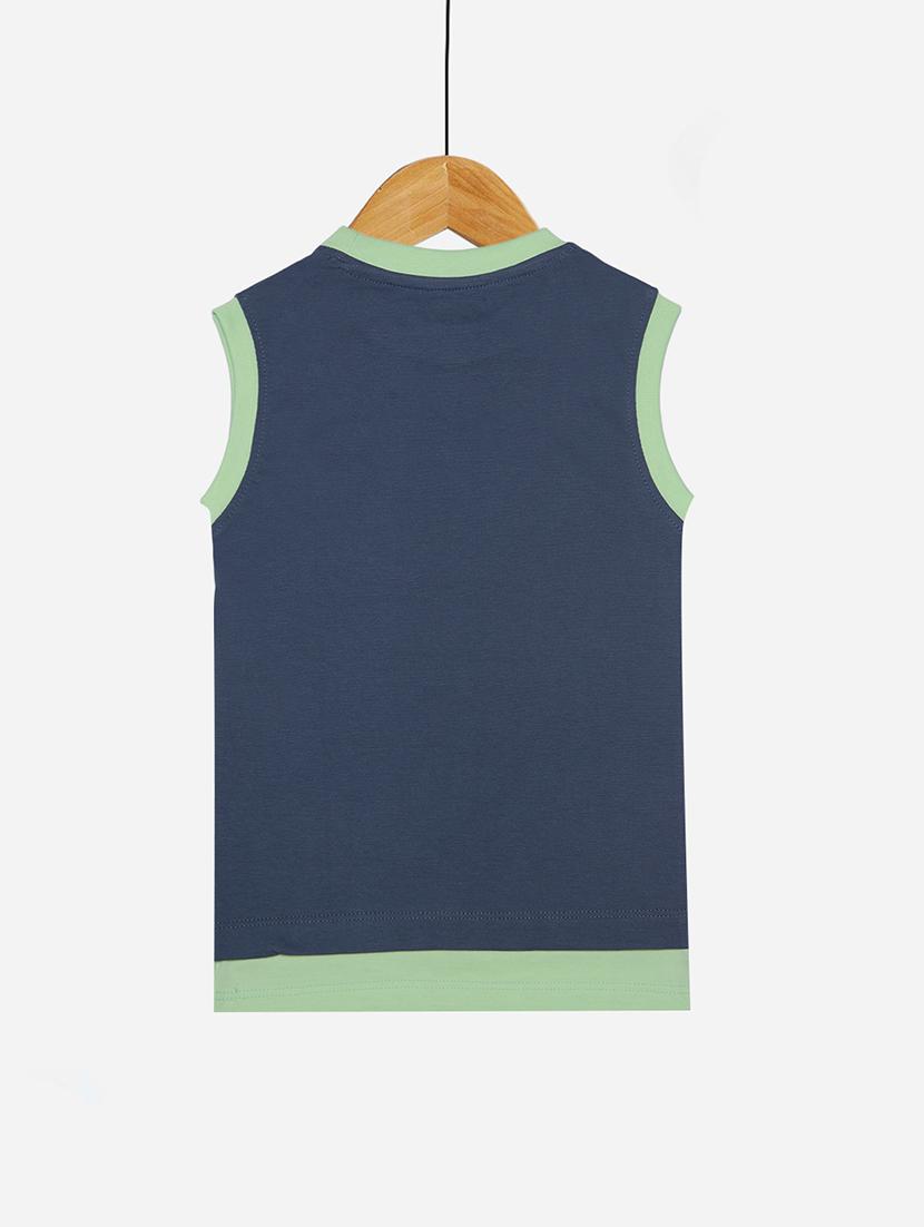 boy pack of 2 printed sleeveless t-shirt - 21577925 - Standard Image - 2