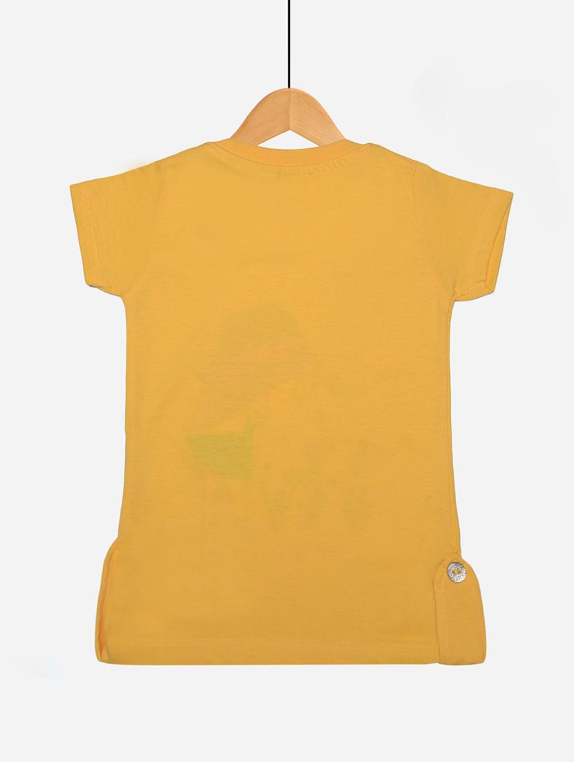 girls pack of 3 front print round neck t-shirt - 21577975 - Standard Image - 2