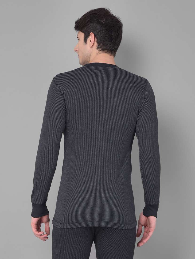 men pack of 2 solid v neck full sleeve thermal top - 21578055 -  Standard Image - 2