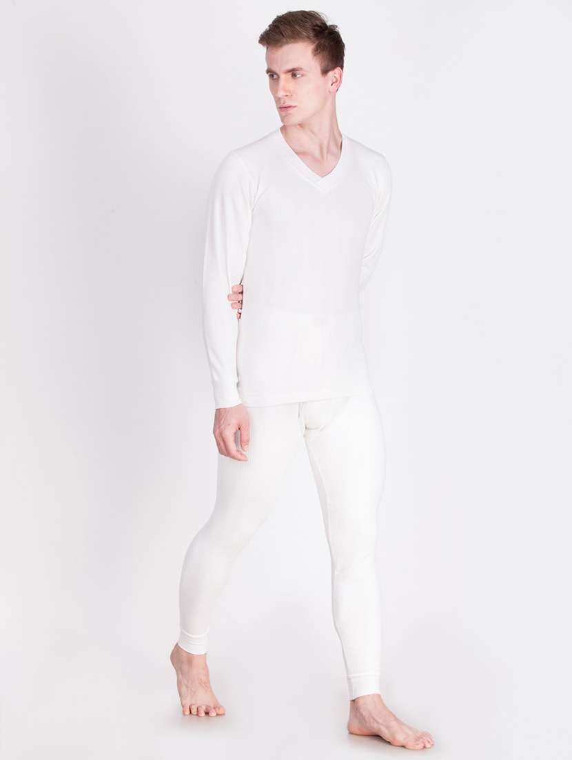 men solid full sleeve thermal set - 21578084 -  Standard Image - 2