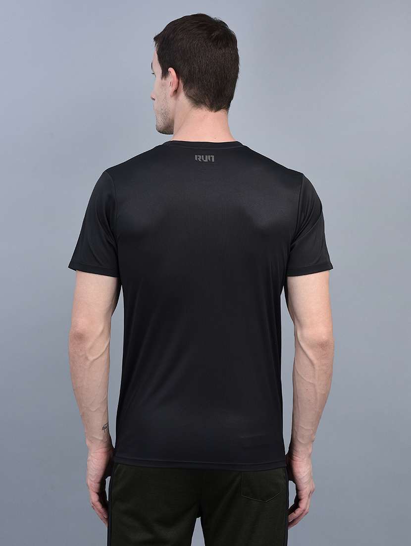 men pack of 2 solid regular fit short sleeves sports t-shirts - 21578257 -  Standard Image - 2