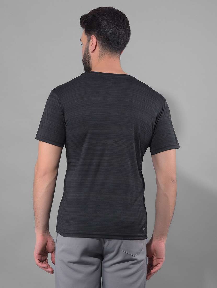men solid round neck sports t-shirt - 21578264 -  Standard Image - 2