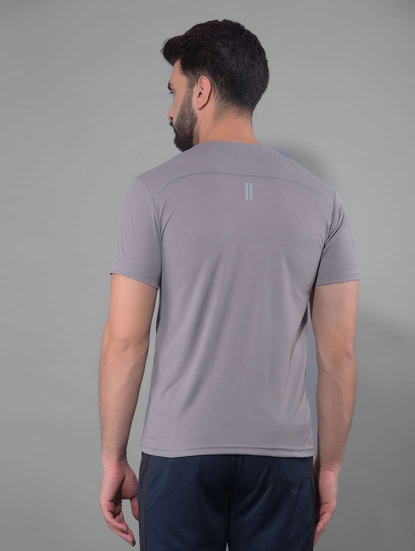 men pack of 3 solid regular fit short sleeves sports t-shirts - 21578284 -  Standard Image - 2
