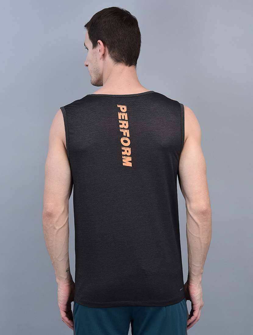 men pack of 2 regular fit sleeveless color block sports t-shirts - 21578318 -  Standard Image - 2