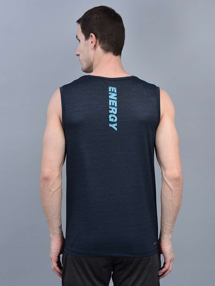 men pack of 3 regular fit sleeveless color block sports t-shirts - 21578322 -  Standard Image - 2