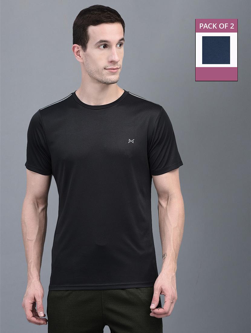 men pack of 2 regular fit short sleeves sports t-shirts - 21578328 - Zoom Image - 0