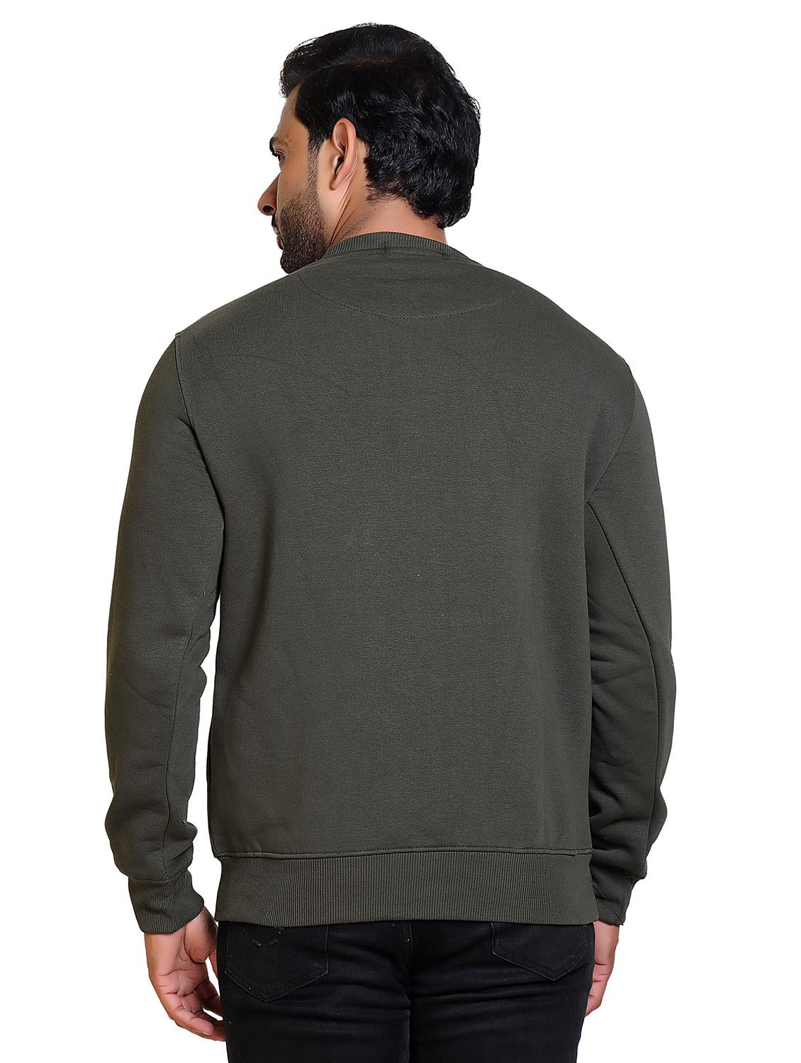 men color block round neck long sleeve sweatshirt - 21578426 - Standard Image - 2