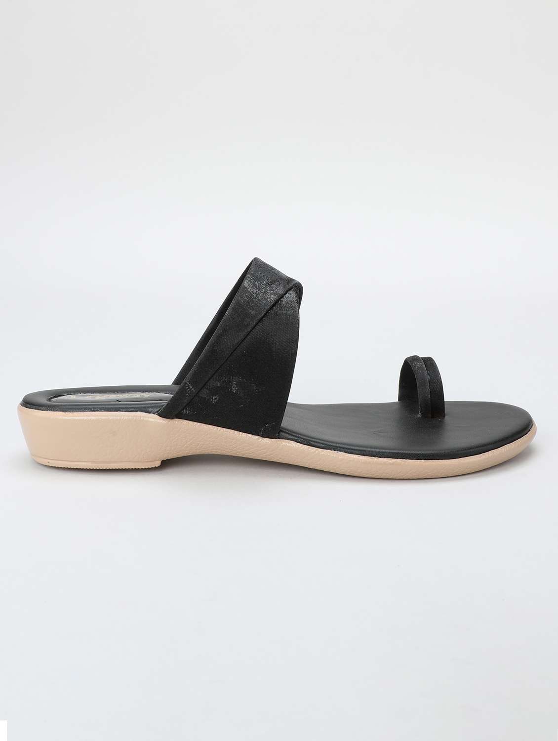 women black one toe sandal - 21578443 -  Standard Image - 2