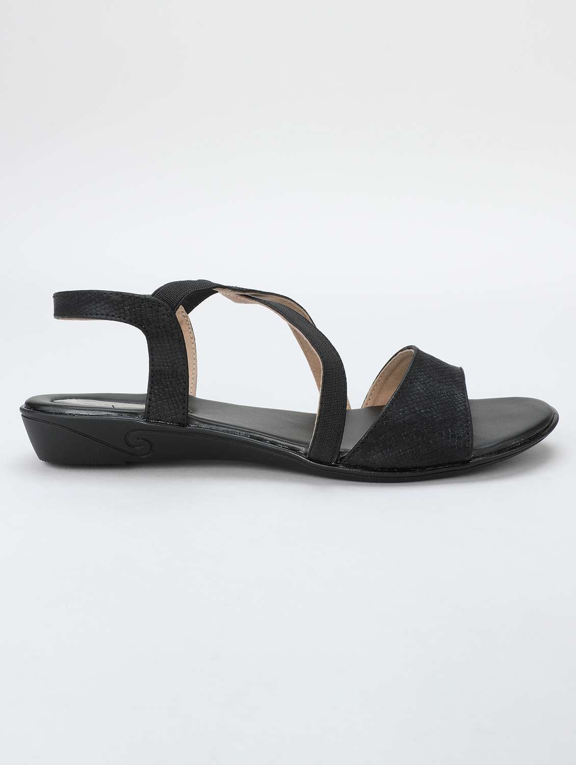 women black ankle strap sandal - 21578450 -  Standard Image - 2