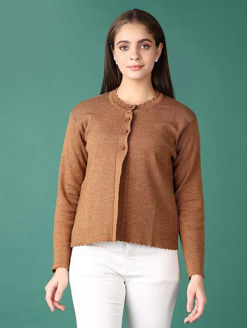 women solid long sleeve cardigan - 21578464 -  Standard Image - 0