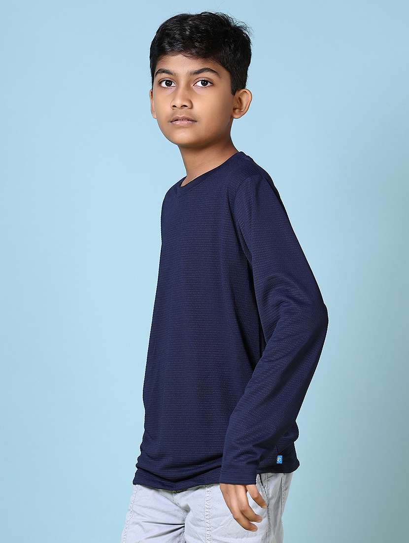 boys long sleeves plain t-shirt - 21578503 -  Standard Image - 2