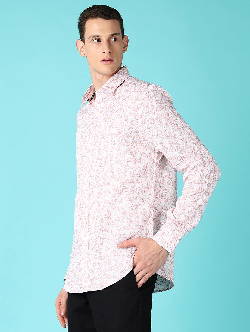 men printed collared long sleeves casual shirt - 21578512 - Standard Image - 2