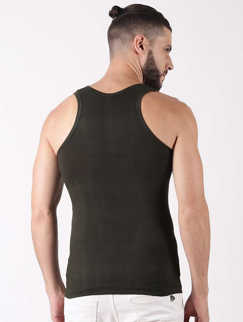 men pack of 2 solid sleeveless vest - 21578993 -  Standard Image - 2