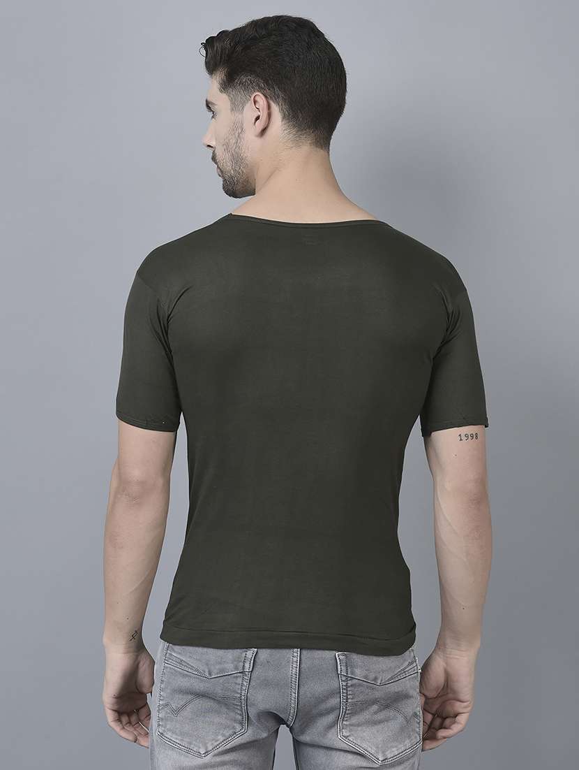 men pack of 8 solid half sleeve vest - 21579077 -  Standard Image - 2