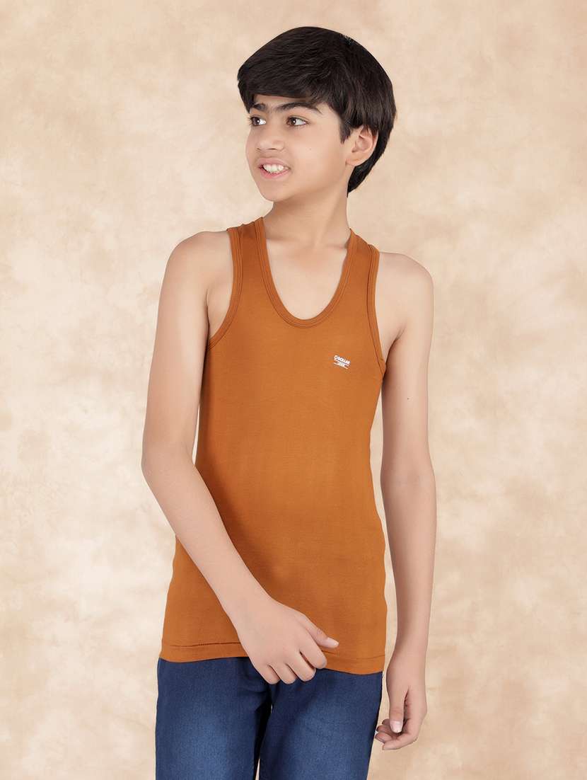 boys solid sleeveless vest combo - 21579138 -  Standard Image - 2