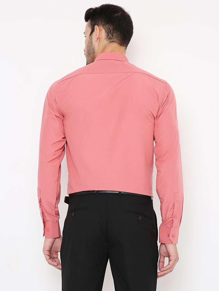 men solid slim fit formal shirt - 21579509 - Standard Image - 2