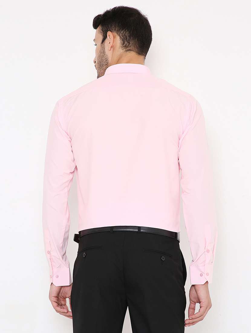 men solid slim fit formal shirt - 21579517 - Standard Image - 2