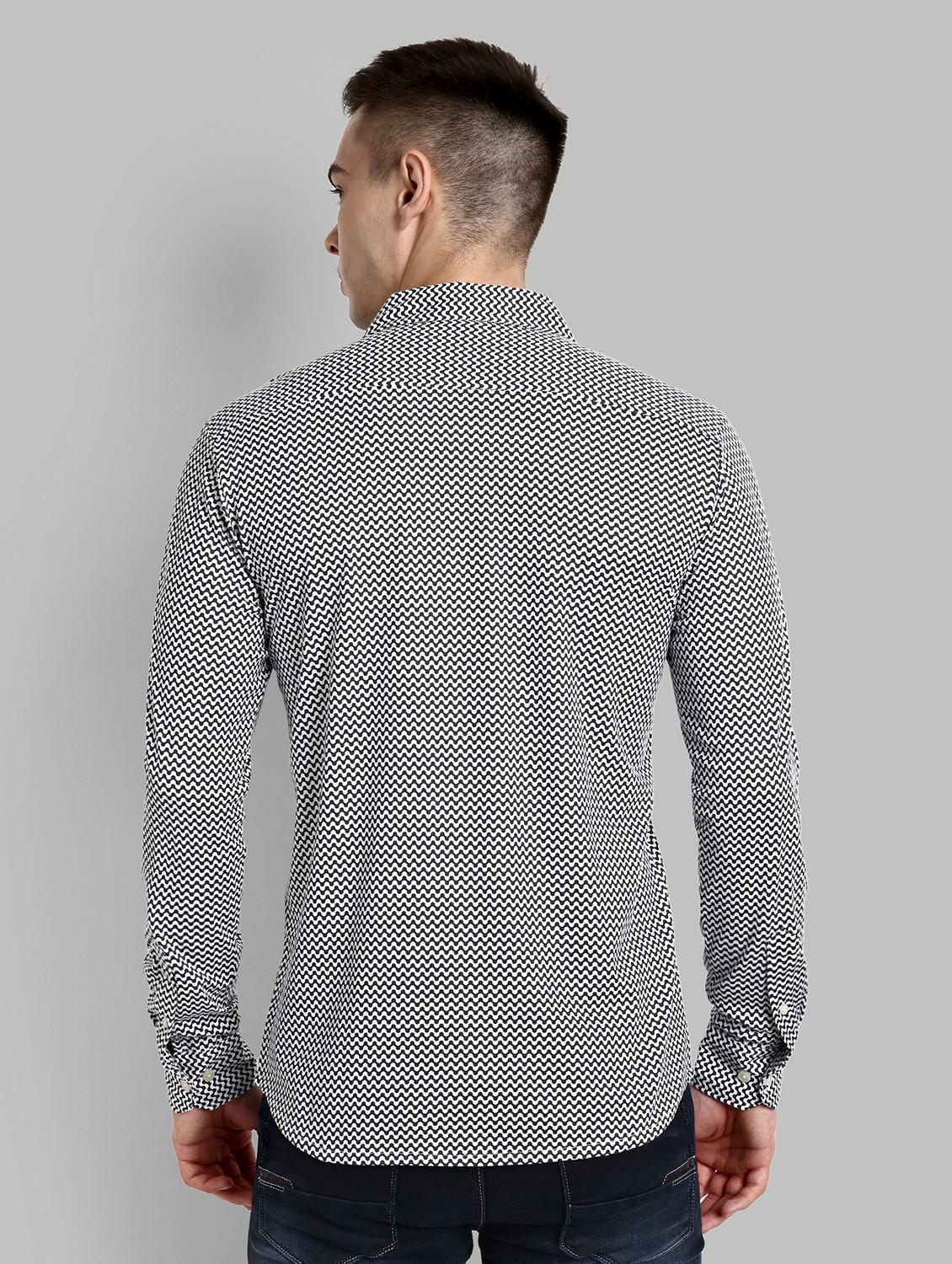 men printed long sleeve casual shirt - 21579527 - Standard Image - 2