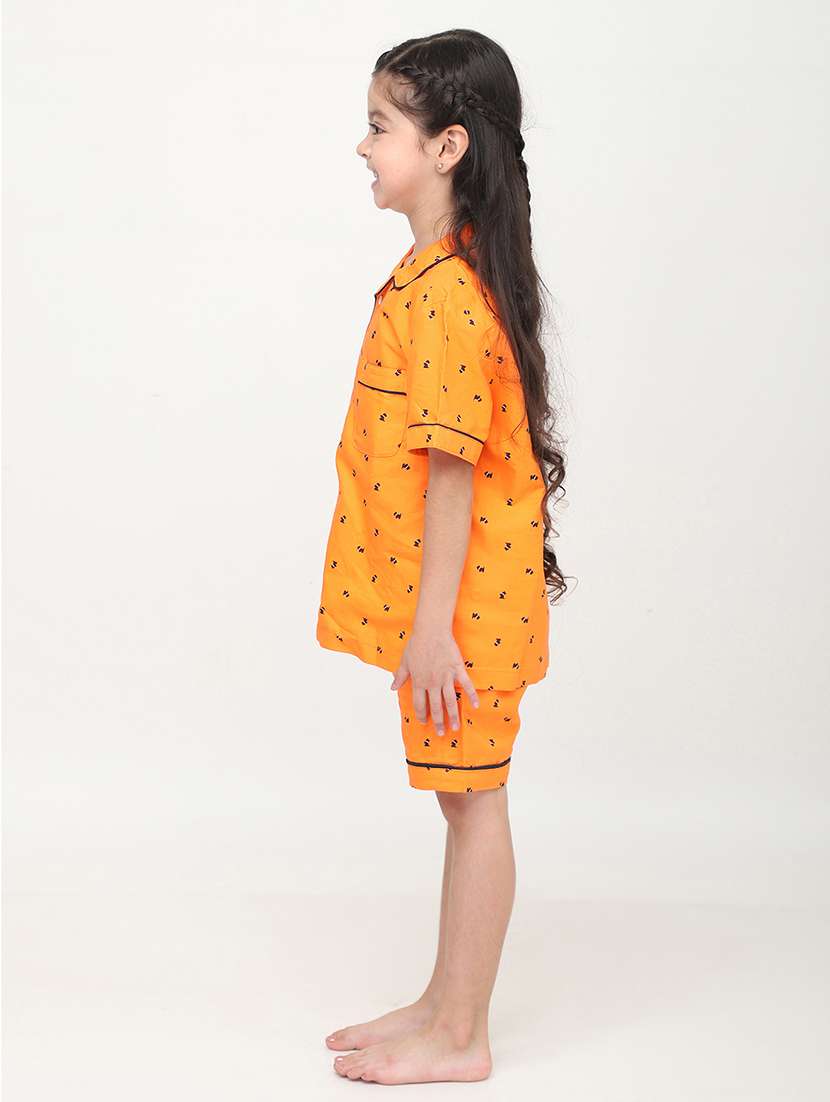 girl printed nightwear shorts set - 21579551 -  Standard Image - 2