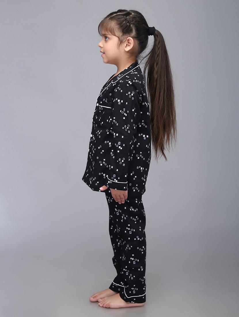 girl printed nightwear pyjama set - 21579552 - Standard Image - 2