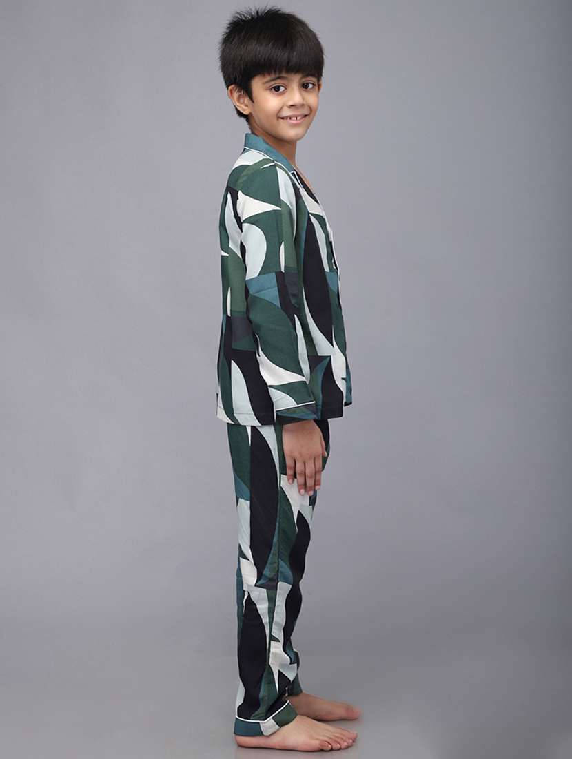boy printed nightwear pyjama set - 21579575 -  Standard Image - 2