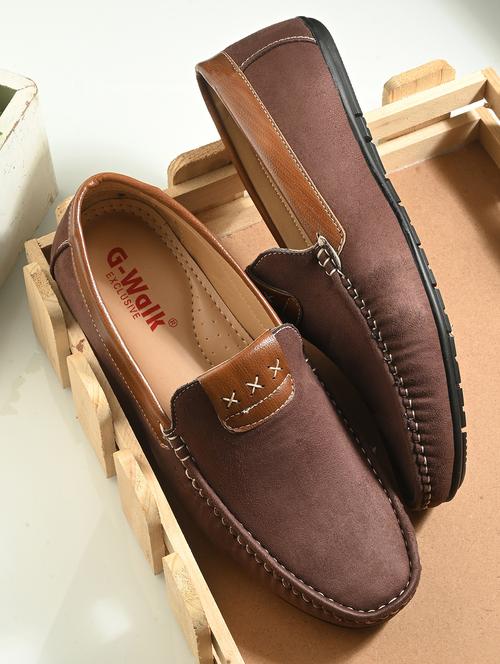 men brown slip on loafer - 21580001 -  Standard Image - 0