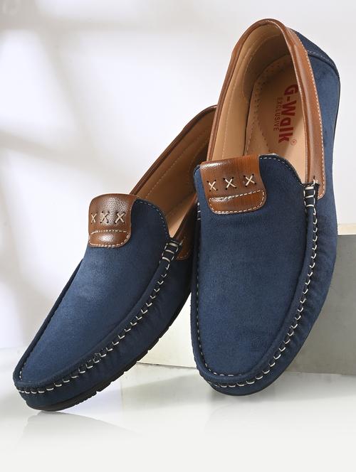 men blue slip on loafer - 21580004 -  Standard Image - 0