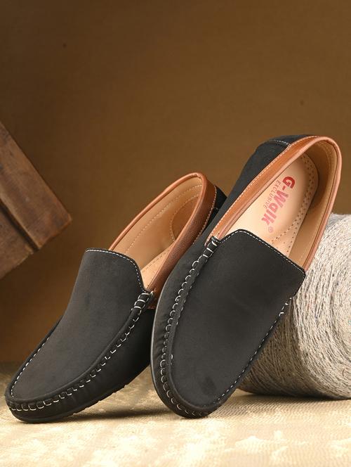 men black slip on loafer - 21580010 -  Standard Image - 0