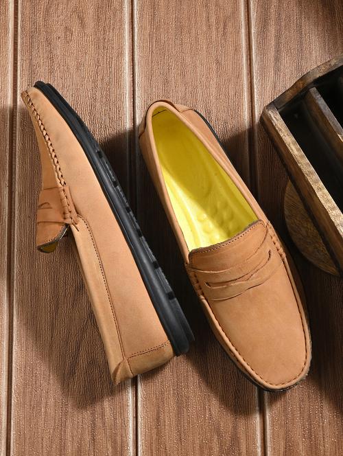 men beige slip on loafer - 21580017 -  Standard Image - 0