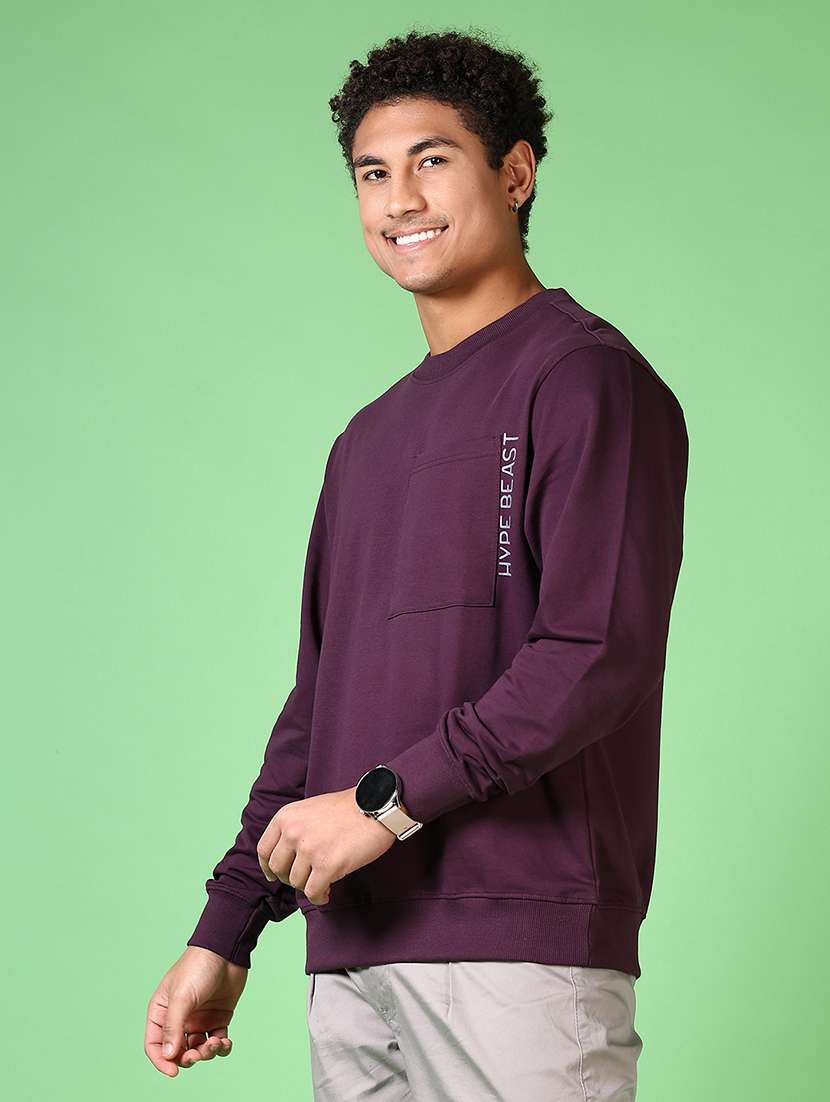 men round neck long sleeve sweatshirt - 21580075 -  Standard Image - 2