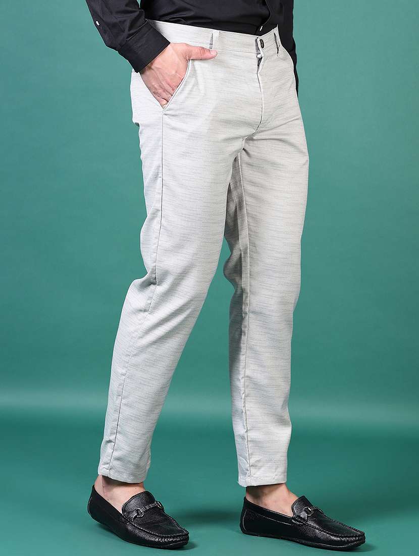 men mid rise textured chinos - 21580185 -  Standard Image - 2