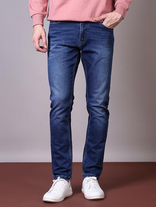 men solid mid rise slim fit jean - 21581036 -  Standard Image - 0