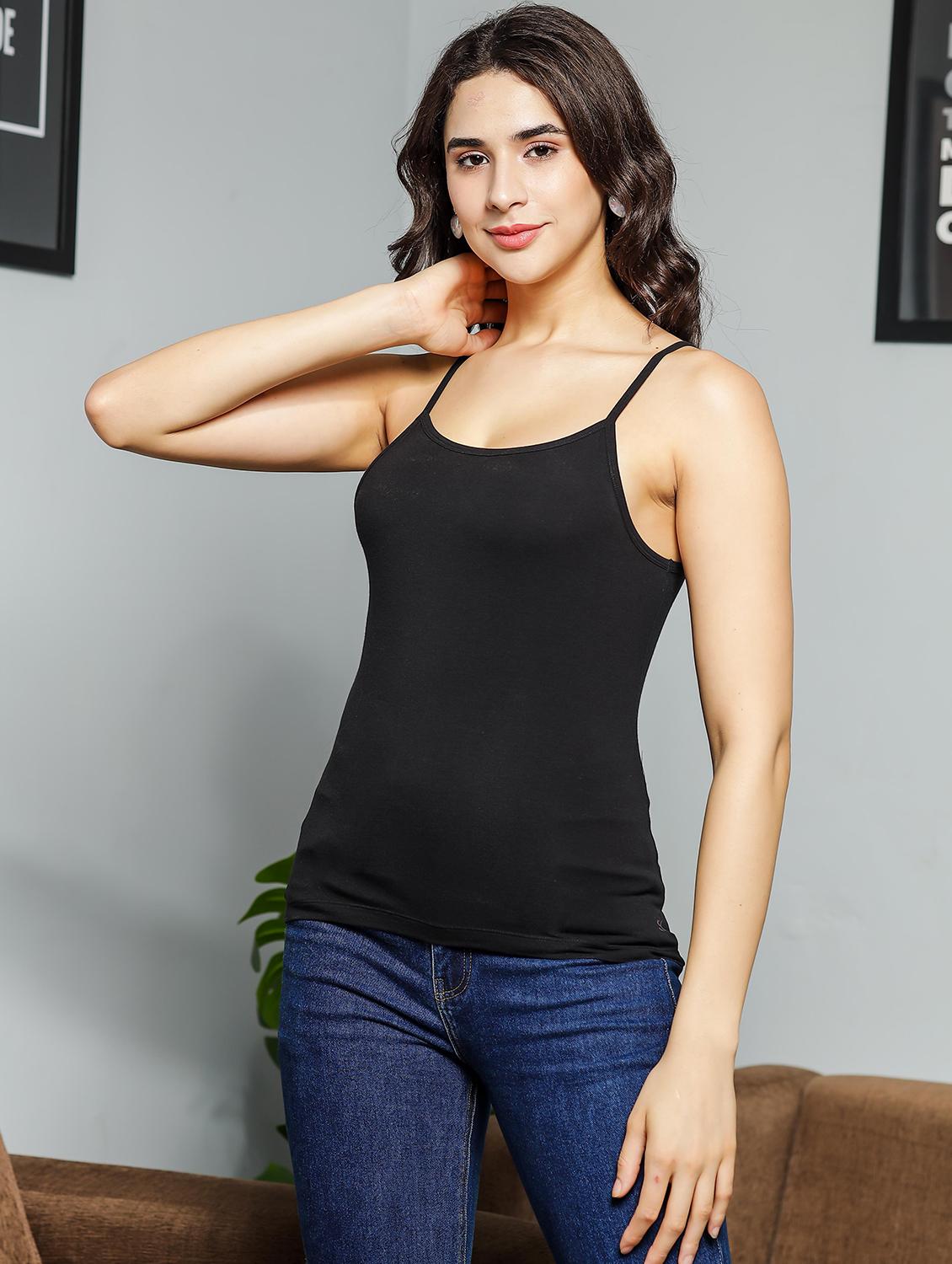 women sleeveless solid camisole - 21581147 - Standard Image - 2