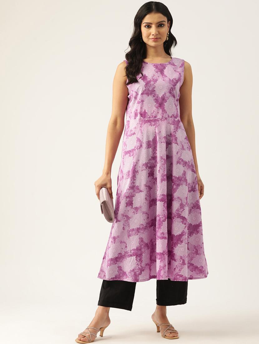 women printed sleeveless a-line kurta - 21581266 -  Zoom Image - 0