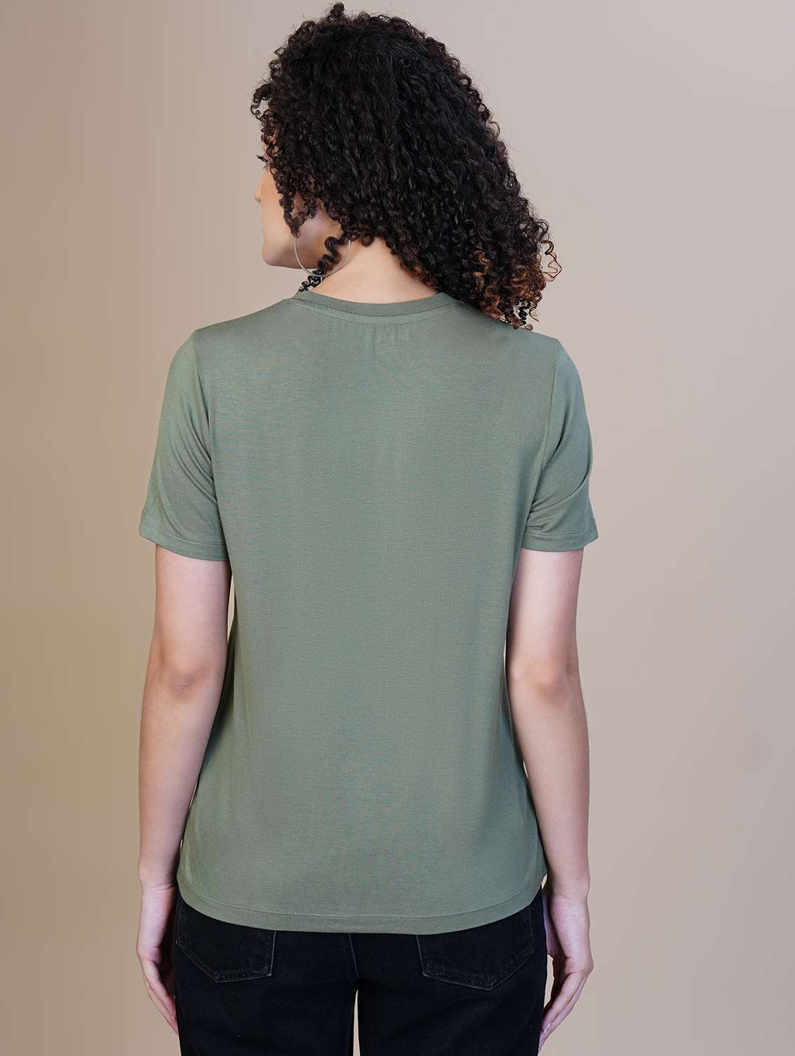 women printed short sleeve regular fit t-shirt - 21582161 -  Standard Image - 2