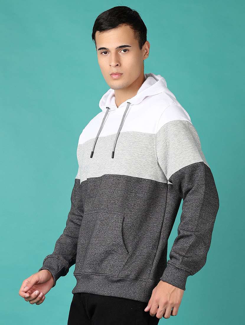 men long sleeves color block sweatshirt - 21582952 -  Standard Image - 2